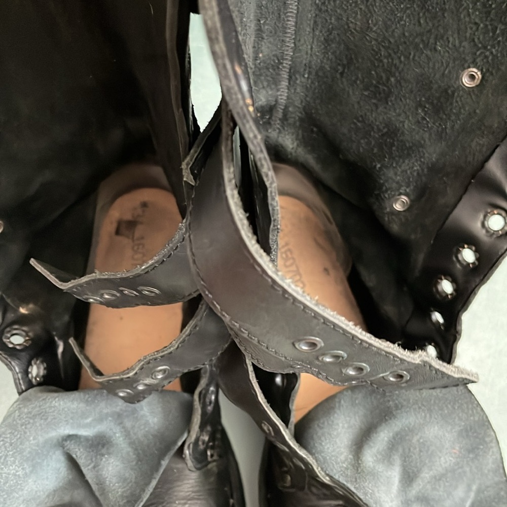 Dr. Martens Vintage 3A26 3 Strap 14 Eye Leather Boots Made In England UK 6 US 8 - Picture 13 of 15